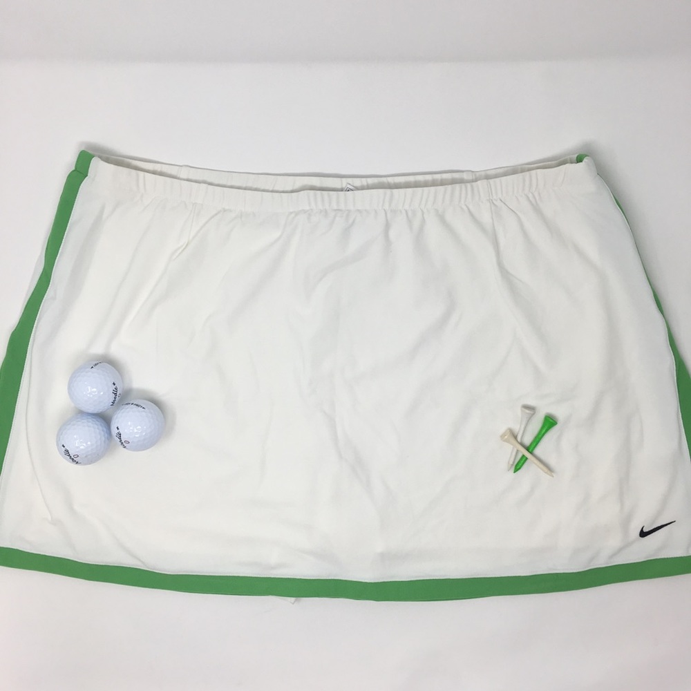 NIKE DRI-FIT GOLF TENNIS RUNNING SKORT WHITE SZ XL